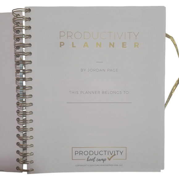 Page Co. Undated Block Schedule Planner 6‑Month Spiral Geometric Productivity - Picture 3 of 13